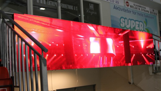 LED-banner i Sparta Amfi